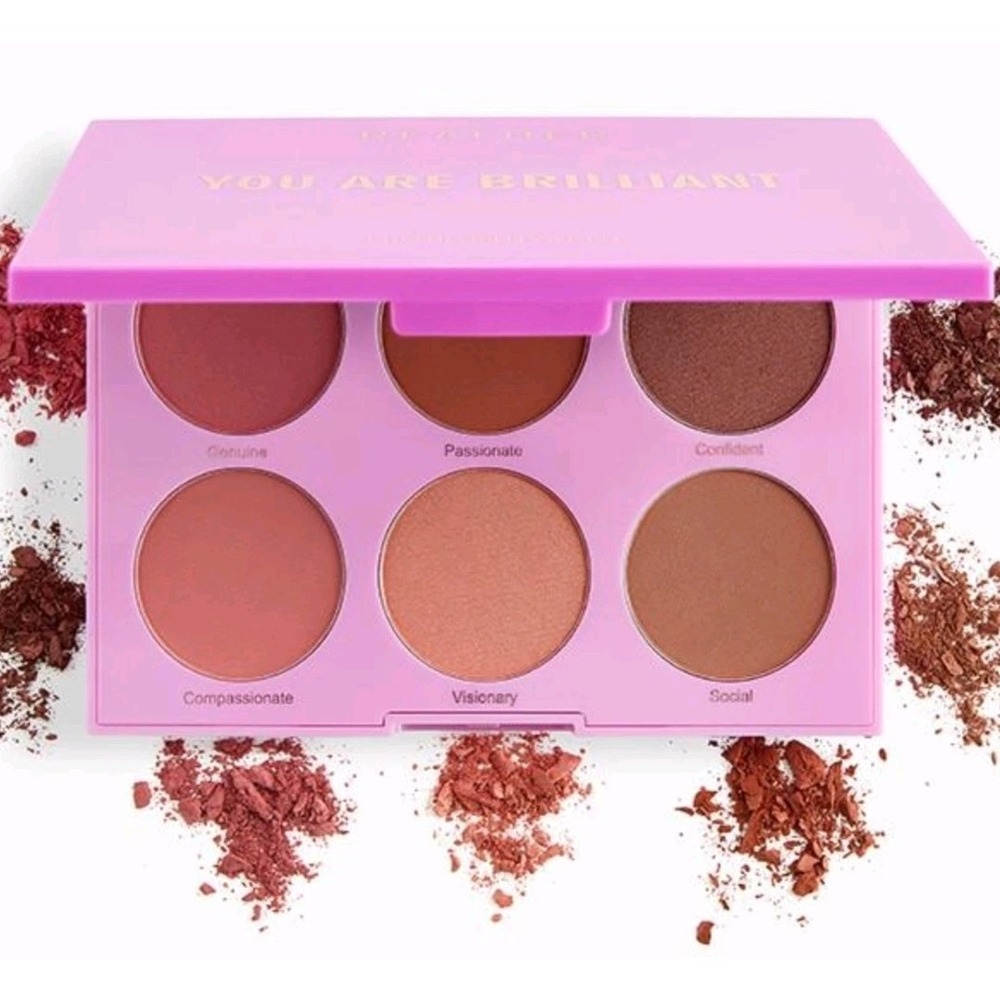 Real Her RealHer You Are Brilliant Pro Blush Palette 6 Shades NEW